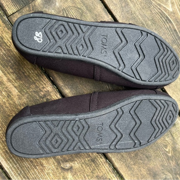 TOMs Espadrilles Classic Alpargata Size 8 Black NWOT or Box - Picture 5 of 9